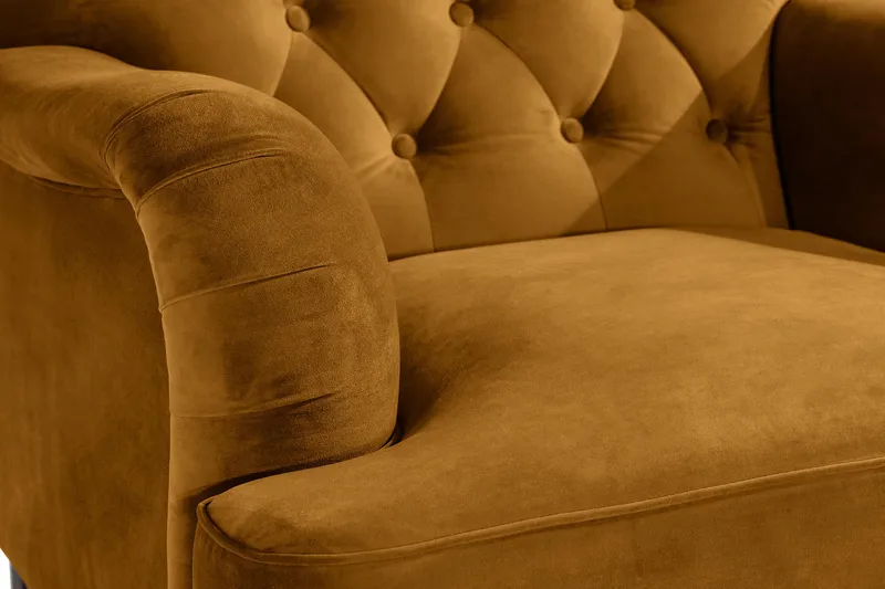 Howard Riviera Fåtölj med Fotpall - Amber - Möbler - Vardagsrum - Fåtöljer - Fåtölj med fotpall