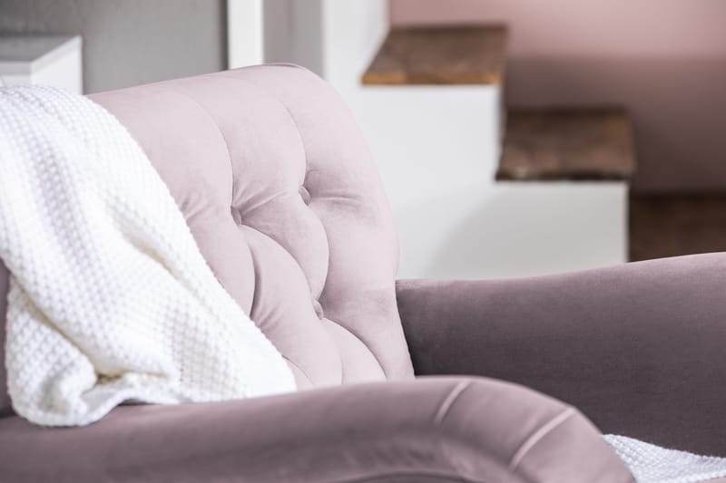 Howard Riviera Fåtölj med Fotpall - Lila - Möbler - Vardagsrum - Fåtöljer - Fåtölj med fotpall