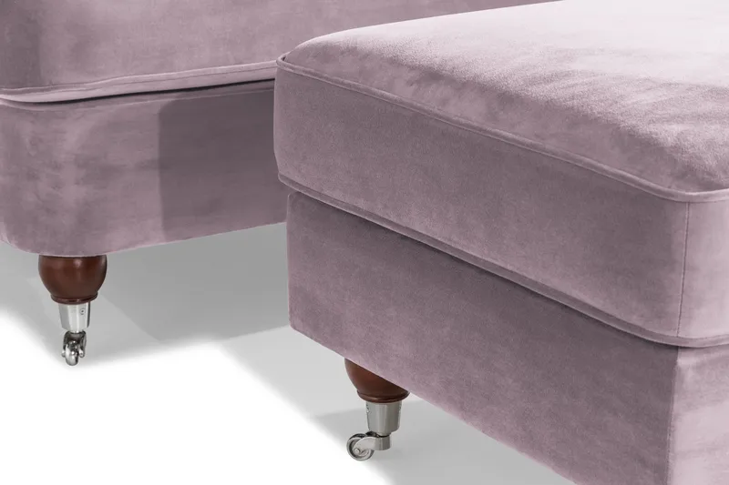 Howard Riviera Fåtölj med Fotpall - Lila - Möbler - Vardagsrum - Fåtöljer - Fåtölj med fotpall