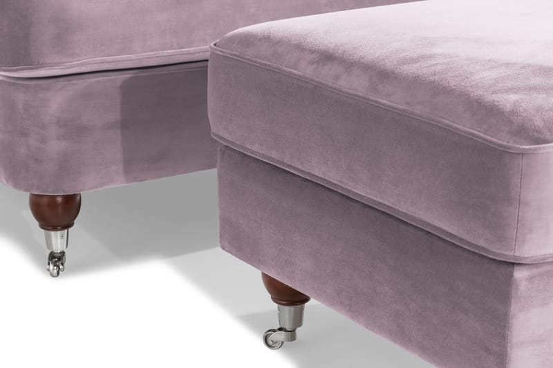 Howard Riviera Fåtölj med Fotpall - Lila - Möbler - Vardagsrum - Fåtöljer - Fåtölj med fotpall