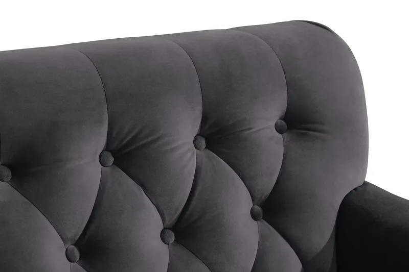 Howard Riviera Fåtölj med Fotpall - Mörkgrå - Möbler - Vardagsrum - Fåtöljer - Fåtölj med fotpall