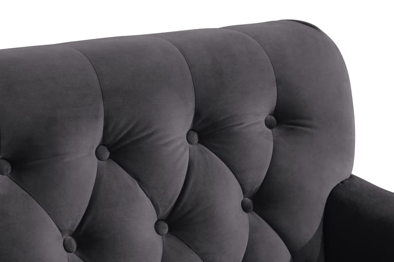 Howard Riviera Fåtölj med Fotpall - Mörkgrå - Möbler - Vardagsrum - Fåtöljer - Fåtölj med fotpall