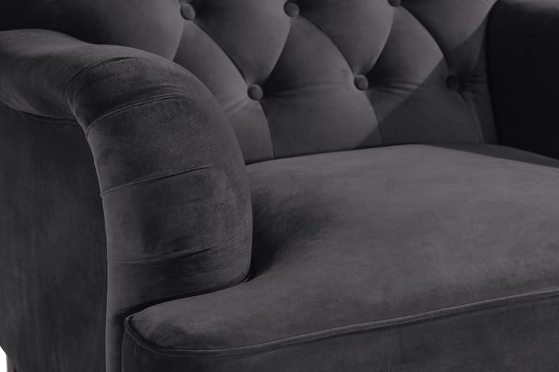 Howard Riviera Fåtölj med Fotpall - Mörkgrå - Möbler - Vardagsrum - Fåtöljer - Fåtölj med fotpall