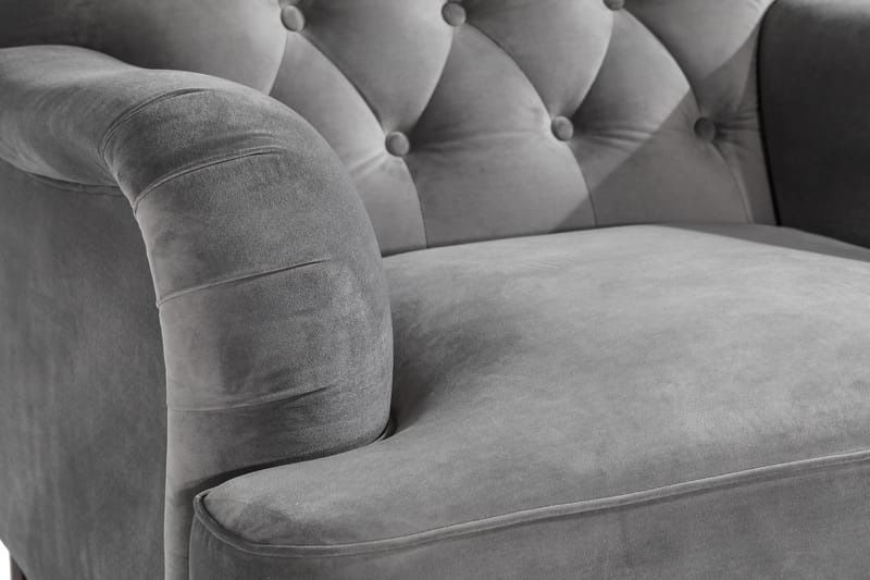 Howard Riviera Fåtölj med Fotpall - Silvergrå - Möbler - Vardagsrum - Fåtöljer - Fåtölj med fotpall