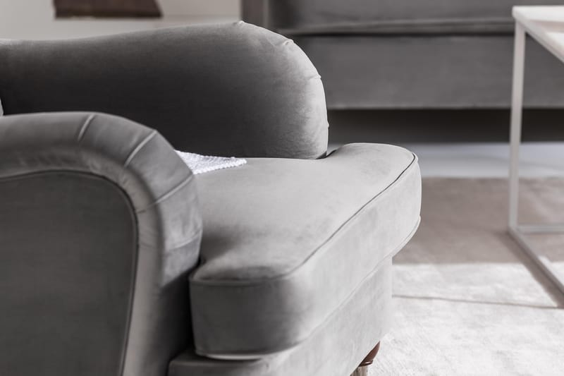 Howard Riviera Fåtölj med Fotpall - Silvergrå - Möbler - Vardagsrum - Fåtöljer - Fåtölj med fotpall