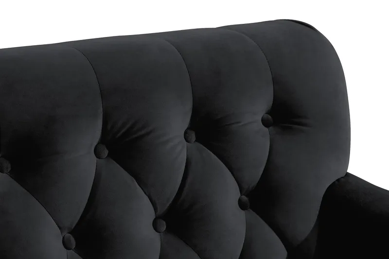 Howard Riviera Fåtölj med Fotpall - Svart - Möbler - Vardagsrum - Fåtöljer - Fåtölj med fotpall