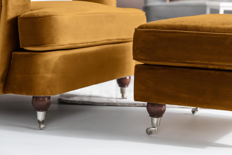 Howard Riviera Sammetsfåtölj - Amber - Möbler - Vardagsrum - Fåtöljer - Howard fåtölj