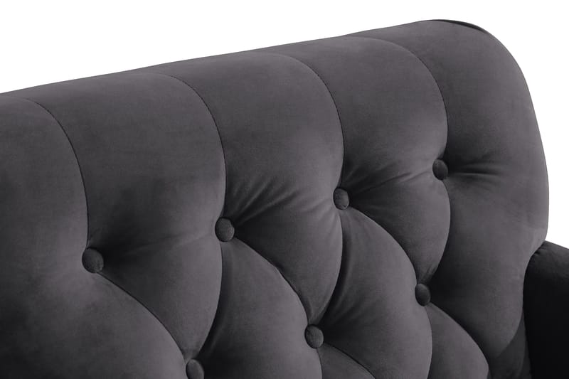 Howard Riviera Sammetsfåtölj - Mörkgrå - Möbler - Vardagsrum - Fåtöljer - Howard fåtölj