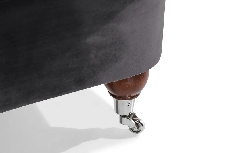 Howard Riviera Sammetsfåtölj - Mörkgrå - Möbler - Vardagsrum - Fåtöljer - Howard fåtölj