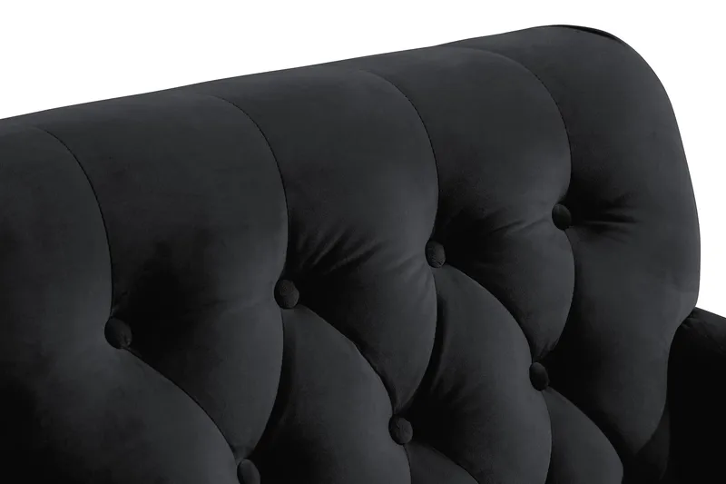 Howard Riviera Sammetsfåtölj - Svart - Möbler - Vardagsrum - Fåtöljer - Howard fåtölj