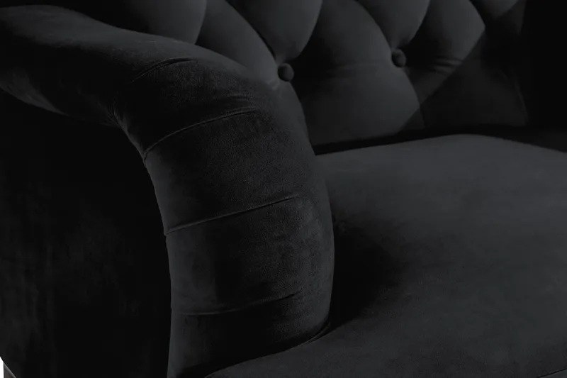 Howard Riviera Sammetsfåtölj - Svart - Möbler - Vardagsrum - Fåtöljer - Howard fåtölj