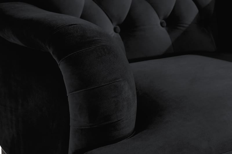 Howard Riviera Sammetsfåtölj - Svart - Möbler - Vardagsrum - Fåtöljer - Howard fåtölj