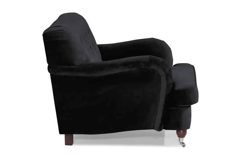 Howard Riviera Sammetsfåtölj - Svart - Möbler - Vardagsrum - Fåtöljer - Howard fåtölj