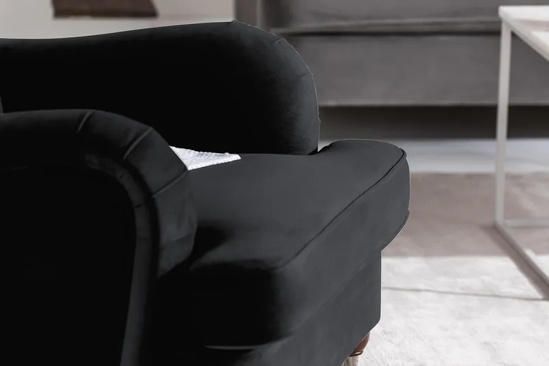 Howard Riviera Sammetsfåtölj - Svart - Möbler - Vardagsrum - Fåtöljer - Howard fåtölj