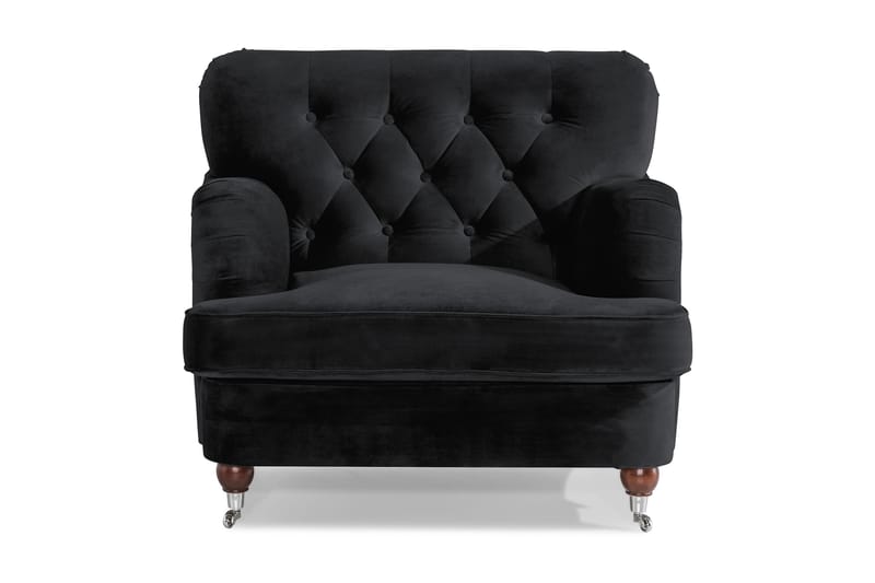 Howard Riviera Sammetsfåtölj - Svart - Möbler - Vardagsrum - Fåtöljer - Howard fåtölj