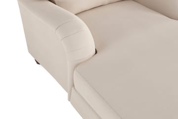 Howard Lyx Klassisk Schäslongsfåtölj med Hjul i Tyg - Beige - Möbler - Vardagsrum - Fåtöljer