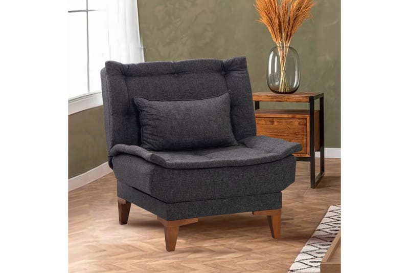 Hunterville Fåtölj - Antracit - Möbler - Vardagsrum - Fåtöljer - Fåtölj utan armstöd