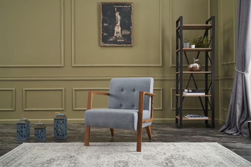 Husada Fåtölj - Ljusblå - Möbler - Vardagsrum - Fåtöljer