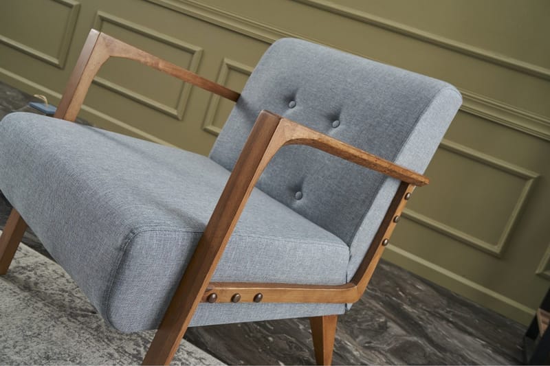 Husada Fåtölj - Ljusblå - Möbler - Vardagsrum - Fåtöljer