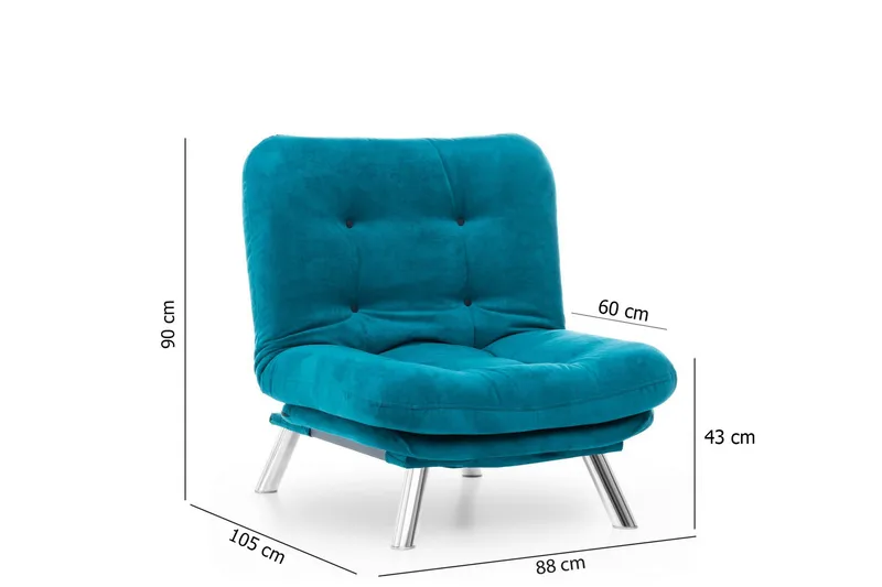 Janiece Fåtölj - Blågrön - Möbler - Vardagsrum - Fåtöljer