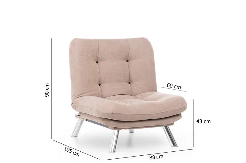 Janiece Fåtölj - Brun - Möbler - Vardagsrum - Fåtöljer - Fåtölj utan armstöd