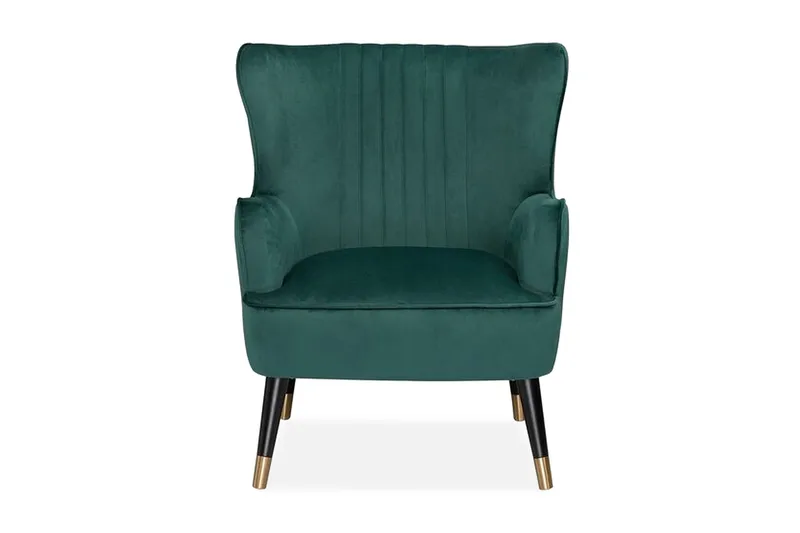 Jermeka Fåtölj Sammet - Grön - Möbler - Vardagsrum - Fåtöljer