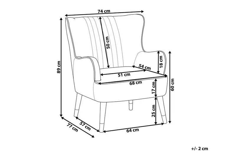 Jermeka Fåtölj Sammet - Grön - Möbler - Vardagsrum - Fåtöljer