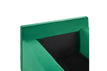 Juklund Schäslong 88 cm - Svart/Grön - Möbler - Vardagsrum - Fåtöljer - Schäslongfåtöljer & divanfåtöljer