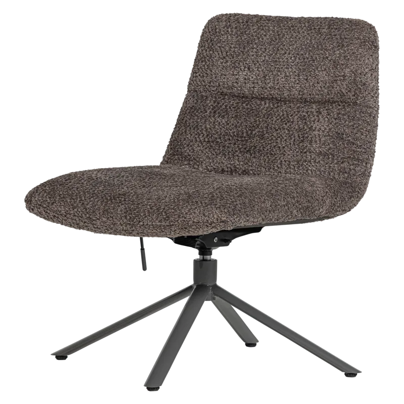 Justerbar Snurrfåtölj Soren, Brun