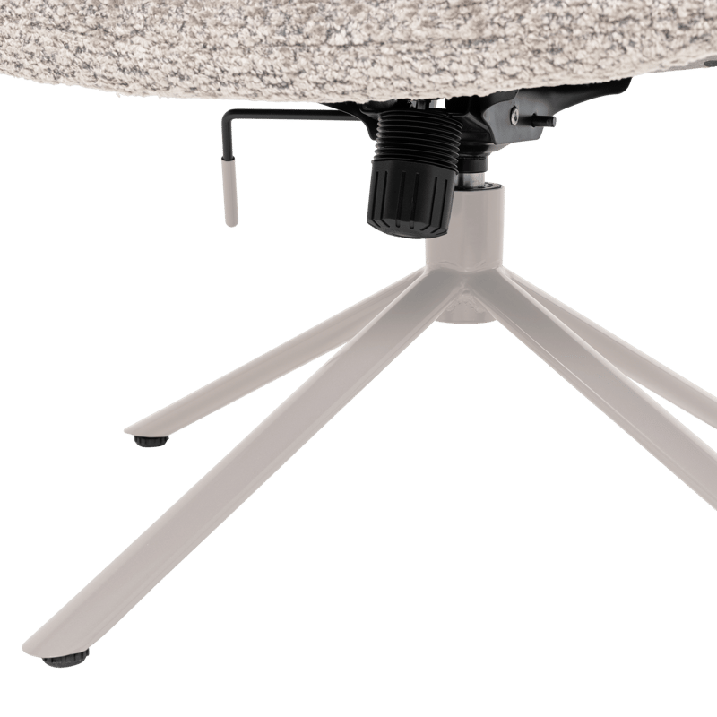 Justerbar Snurrfåtölj Soren - Grå - Möbler - Vardagsrum - Fåtöljer - Seniorfåtölj