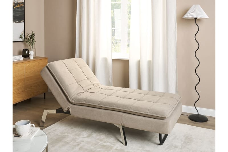 Karyne Schäslong 179 cm - Beige - Möbler - Vardagsrum - Fåtöljer - Schäslongfåtöljer & divanfåtöljer