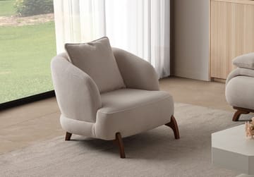Kelnor Öronlappsfåtölj 80x78x80 cm - Beige - Möbler - Vardagsrum - Fåtöljer - Öronlappsfåtölj