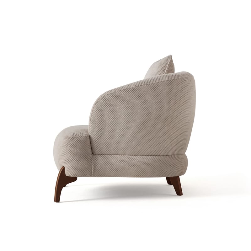 Kelnor Öronlappsfåtölj 80x78x80 cm - Beige - Möbler - Vardagsrum - Fåtöljer - Öronlappsfåtölj