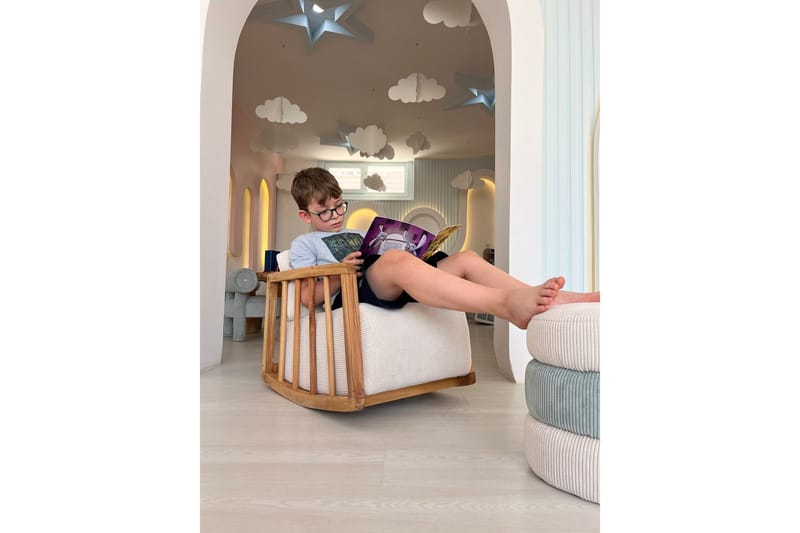 Kidi Fåtölj - Vit - Möbler - Vardagsrum - Stolar & sittmöbler - Snurrstolar & gungstolar