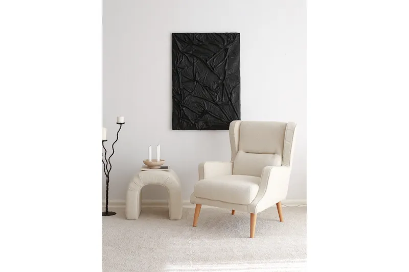 Klam Fåtölj - Cream - Möbler - Vardagsrum - Fåtöljer