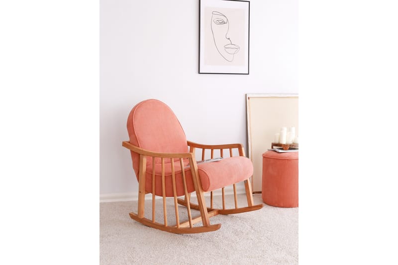 Klea Fåtölj - Korall - Möbler - Vardagsrum - Stolar & sittmöbler - Snurrstolar & gungstolar
