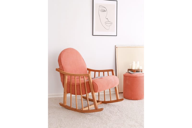 Klea Fåtölj - Korall - Möbler - Vardagsrum - Stolar & sittmöbler - Snurrstolar & gungstolar