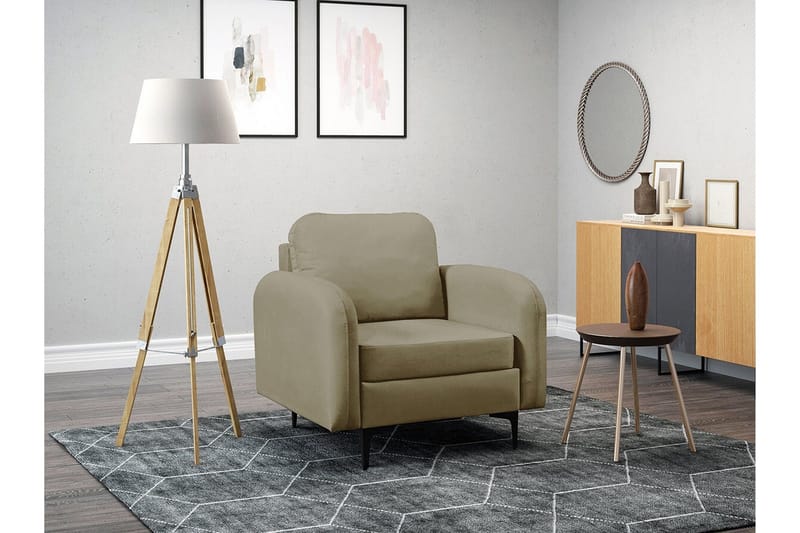 Knocklong Fåtölj Dark Beige/Mocca - Möbler - Vardagsrum - Fåtöljer