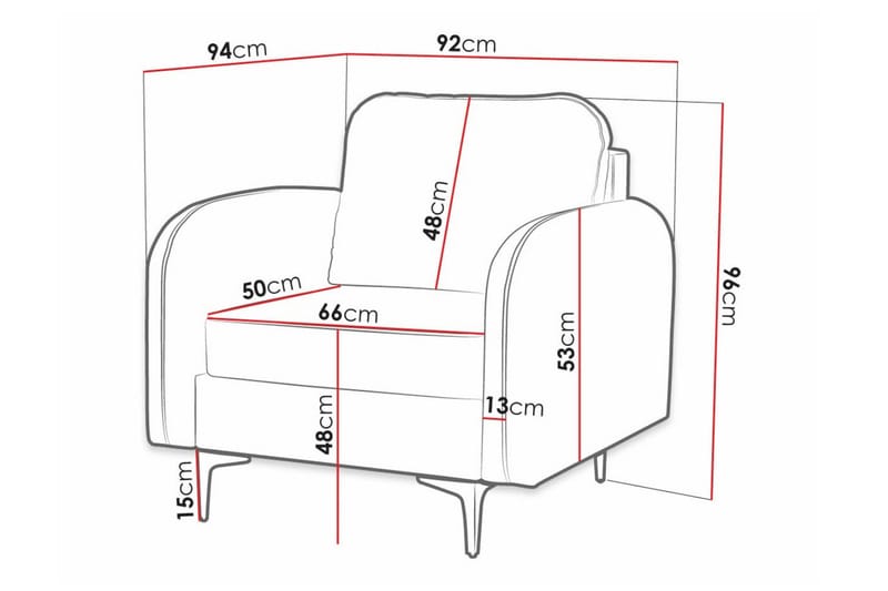 Knocklong Fåtölj Dark Beige/Mocca - Möbler - Vardagsrum - Fåtöljer