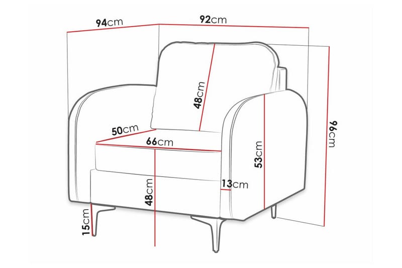 Knocklong Fåtölj Dark grey - Möbler - Vardagsrum - Fåtöljer