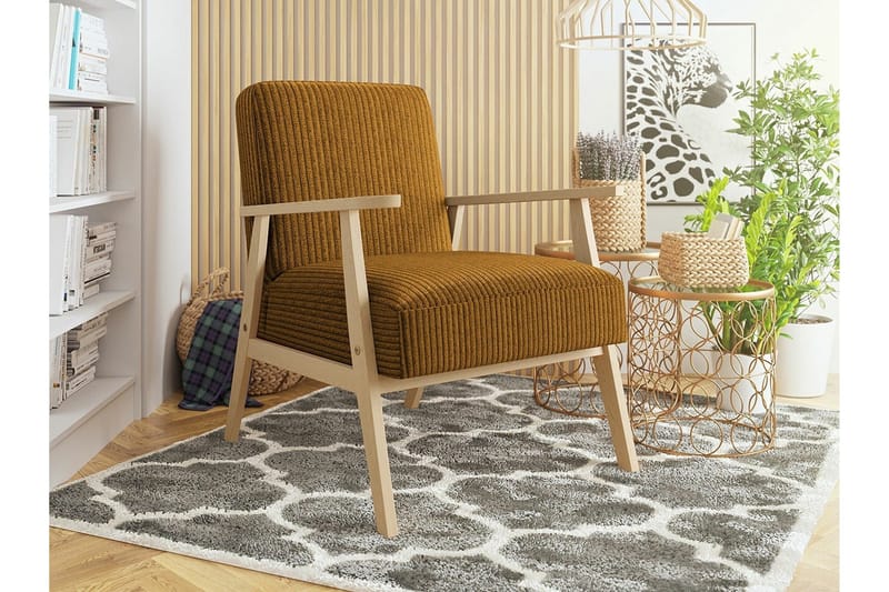 Knocklong Fåtölj Yellow/Brown - Möbler - Vardagsrum - Fåtöljer