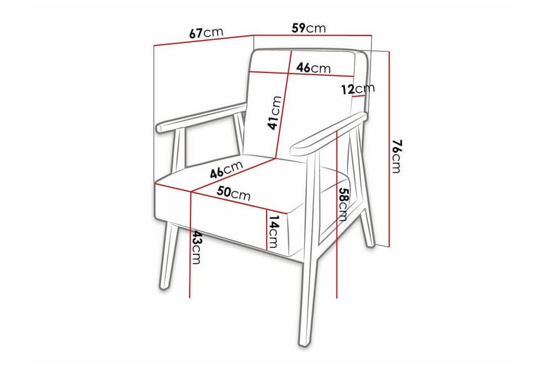Knocklong Fåtölj Yellow/Brown - Möbler - Vardagsrum - Fåtöljer