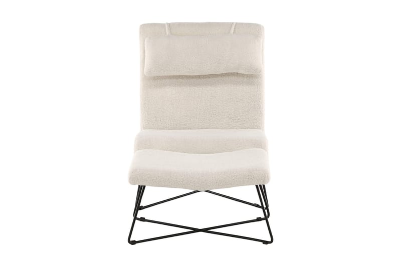 Laconia Fåtölj - Vit - Möbler - Vardagsrum - Fåtöljer - Fåtölj med fotpall