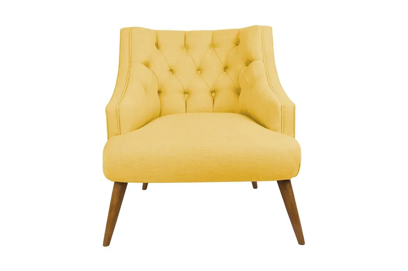 Lamonti Fåtölj - Gul/Natur - Möbler - Vardagsrum - Fåtöljer