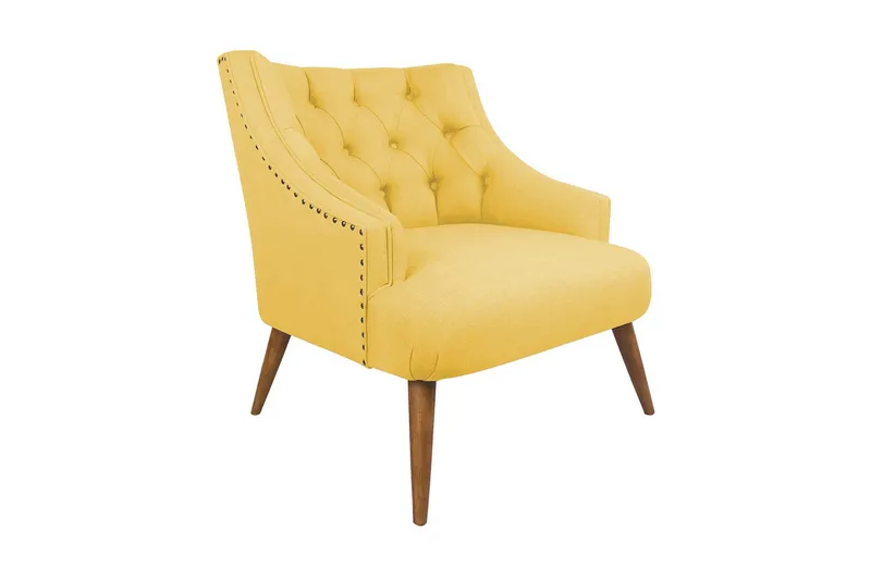 Lamonti Fåtölj - Gul/Natur - Möbler - Vardagsrum - Fåtöljer