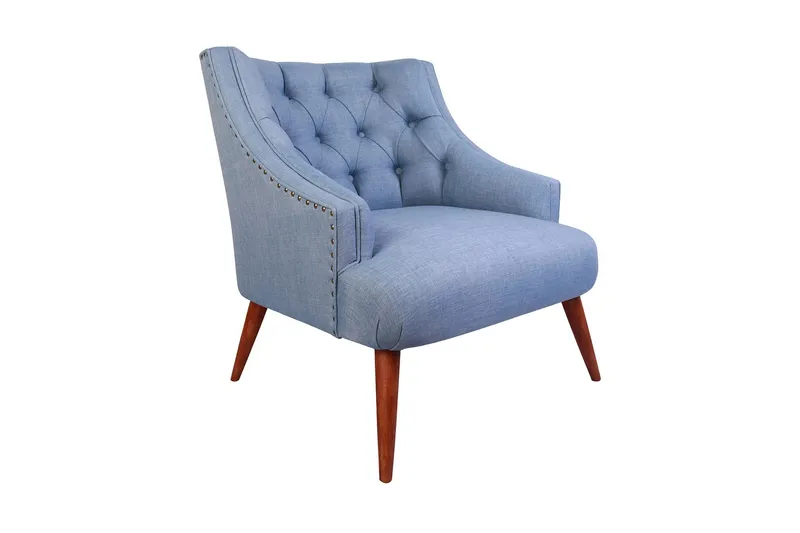 Lamonti Fåtölj - Indigoblå/Natur - Möbler - Vardagsrum - Fåtöljer