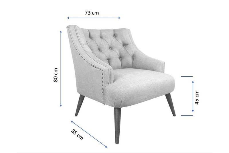 Lamonti Fåtölj - Krämvit/Natur - Möbler - Vardagsrum - Fåtöljer