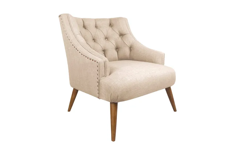 Lamonti Fåtölj - Krämvit/Natur - Möbler - Vardagsrum - Fåtöljer