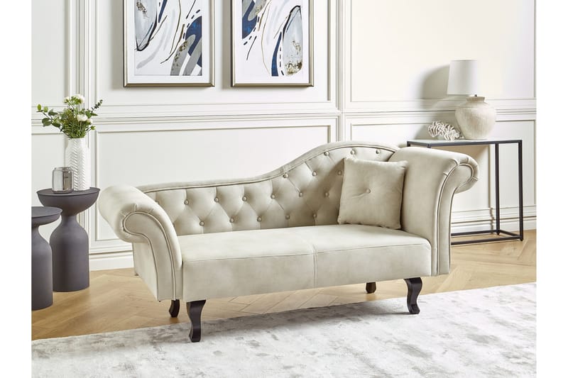 Lattes Schäslong 192 cm Höger - Beige - Möbler - Vardagsrum - Fåtöljer - Schäslongfåtöljer & divanfåtöljer