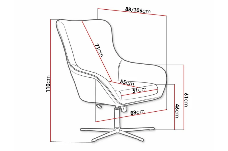 Laytown Fåtölj Beige/Black - Möbler - Vardagsrum - Fåtöljer